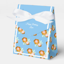 Caja Para Regalos illusima Golden Rosa Blue Birday Gift/