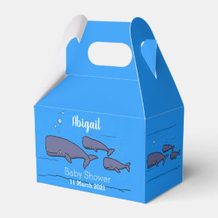 Caja Para Regalos Ilustracion de ballenas personalizados migratorias