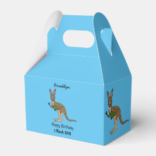 Caja Para Regalos Ilustracion de canguro australiano bastante feliz