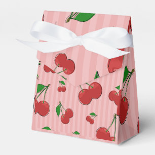 Caja Para Regalos Ilustracion de cerezas