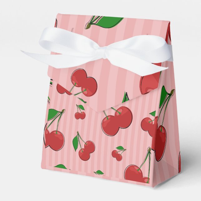 Caja Para Regalos Ilustracion de cerezas (Front Side)