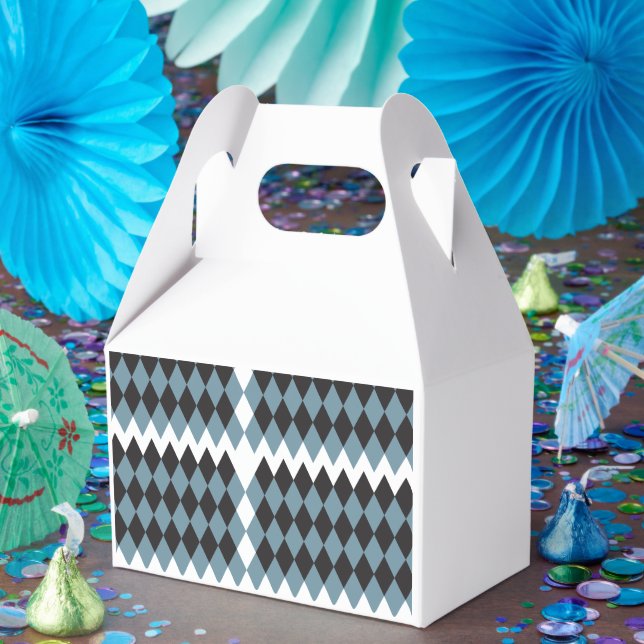 Caja Para Regalos ilustracion de césped gráfico de damasco alto, (Fiesta)