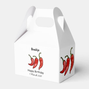 Caja Para Regalos Ilustración de dibujos animados de chile