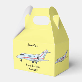 Caja Para Regalos Ilustración de dibujos animados de jet privado