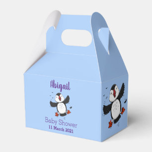 Caja Para Regalos Ilustracion de personalizado azul del ataúd flotan