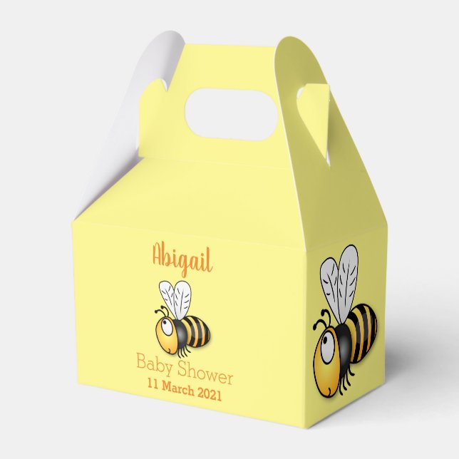 Caja Para Regalos Ilustracion de personalizado de abejas alegres (Front Side)