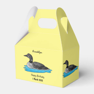 Caja Para Regalos Ilustracion de personalizado de aves de Loon