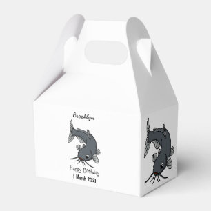 Caja Para Regalos Ilustracion de personalizado de bagre cúbico