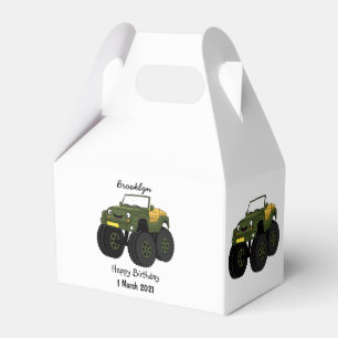 Caja Para Regalos Ilustracion de personalizado de camión monstruo v