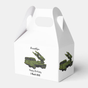 Caja Para Regalos Ilustracion de personalizado de camiones de misile