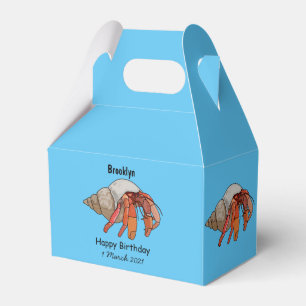 Caja Para Regalos Ilustracion de personalizado de cangrejo ermitaño