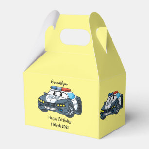 Caja Para Regalos Ilustracion de personalizado de coche de policía f
