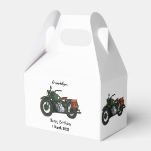 Caja Para Regalos Ilustracion de personalizado de motocicleta de cru
