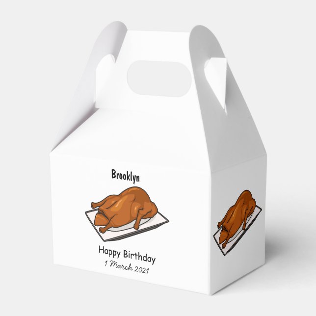 Caja Para Regalos Ilustracion de personalizado de pato de Peking (Front Side)