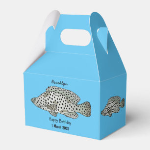 Caja Para Regalos Ilustracion de personalizado de peces de mero de j