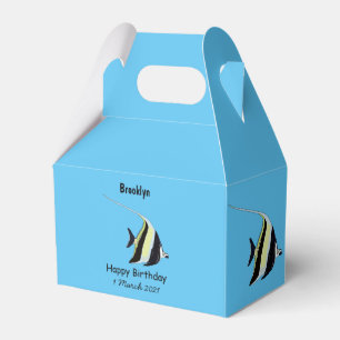 Caja Para Regalos Ilustracion de personalizado de peces moro