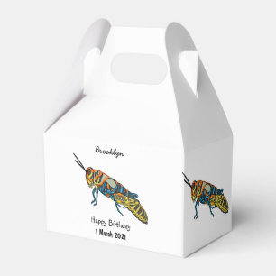 Caja Para Regalos Ilustracion de personalizado de saltamontes de bar
