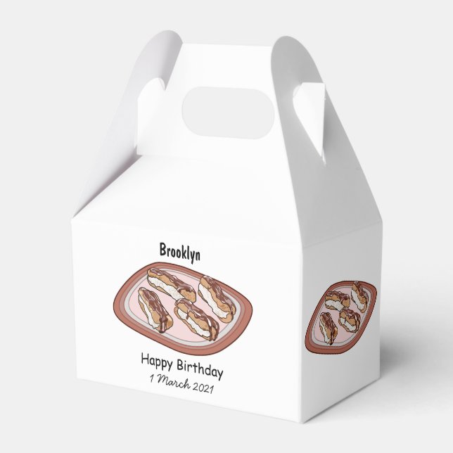 Caja Para Regalos Ilustracion de personalizado eclair de chocolate (Front Side)
