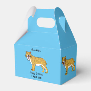 Caja Para Regalos Ilustracion de tigre con dientes de saber