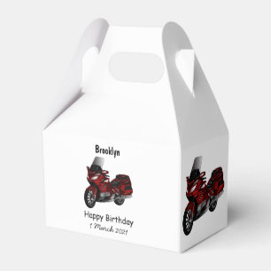 Caja Para Regalos Ilustracion del personalizado de motocicleta de To