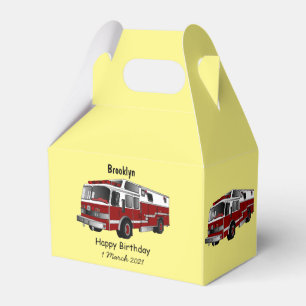 Caja Para Regalos Ilustracion del personalizado del motor de fuego