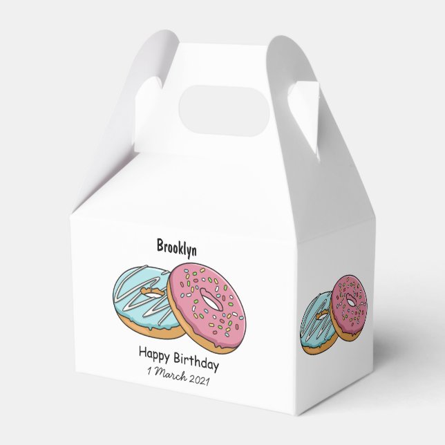 Caja Para Regalos Ilustracion Donut personalizado (Front Side)