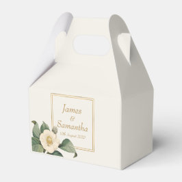 Caja Para Regalos Ilustracion floral blanco simple | BODA