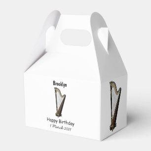 Caja Para Regalos Ilustracion Harp personalizado