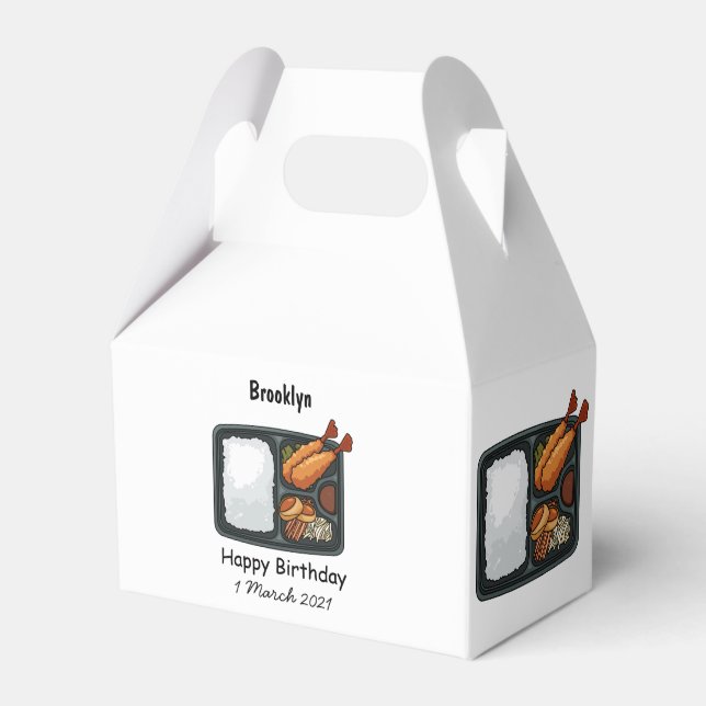 Caja Para Regalos Ilustracion personalizado Bento (Front Side)