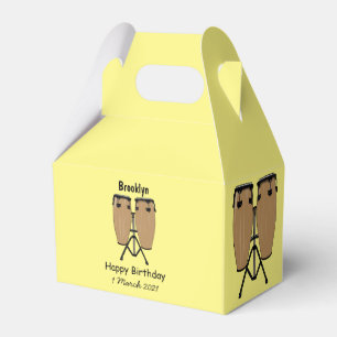 Caja Para Regalos Ilustracion personalizado Bongo drum