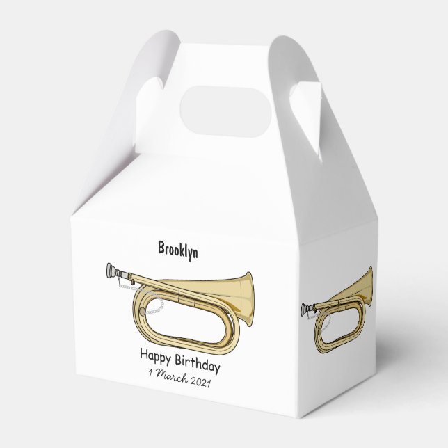 Caja Para Regalos Ilustracion personalizado Bugle (Front Side)