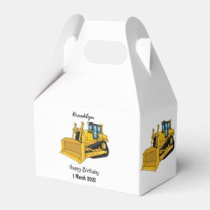 Caja Para Regalos Ilustracion personalizado Bulldozer