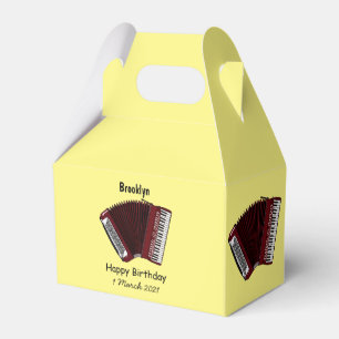 Caja Para Regalos Ilustracion personalizado de acordeón