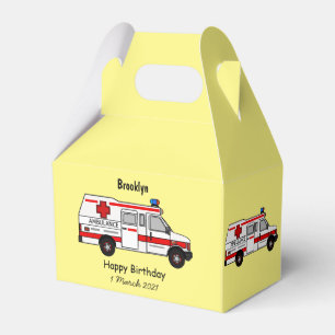 Caja Para Regalos Ilustracion personalizado de ambulancia