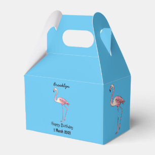 Caja Para Regalos Ilustracion personalizado de aves de Flamingo