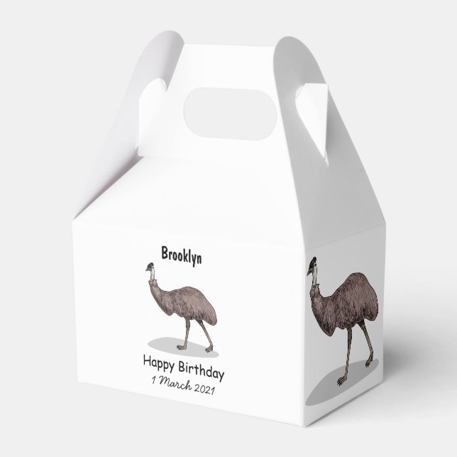 Caja Para Regalos Ilustracion personalizado de aves de la Uem (Front Side)