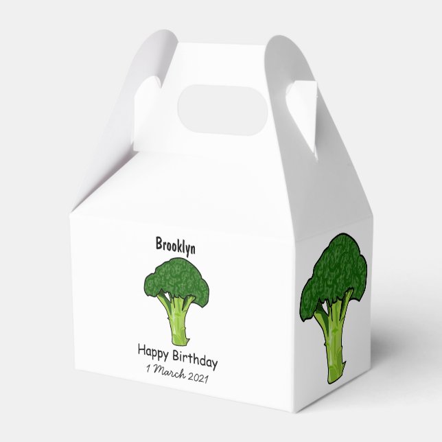 Caja Para Regalos Ilustracion personalizado de Broccoli (Front Side)