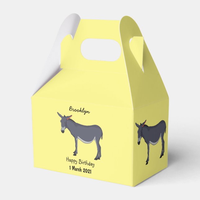 Caja Para Regalos Ilustracion personalizado de burro (Front Side)