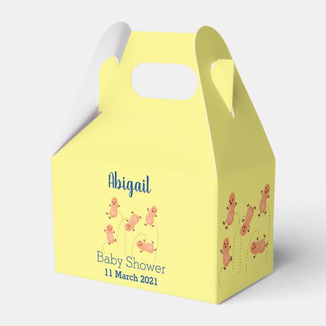 Caja Para Regalos Ilustracion personalizado de cacahuetes de puenteo (Front Side)