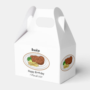Caja Para Regalos Ilustracion personalizado de carne