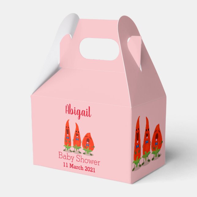 Caja Para Regalos Ilustracion personalizado de chiles cantantes (Front Side)