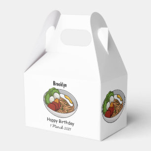 Caja Para Regalos Ilustracion personalizado de fideos