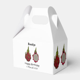 Caja Para Regalos Ilustracion personalizado de fruta dragón