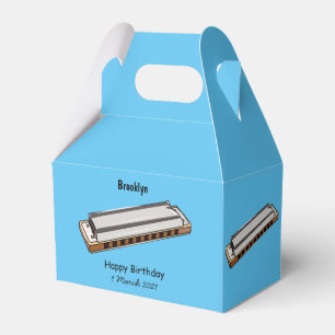 Caja Para Regalos Ilustracion personalizado de Harmonica