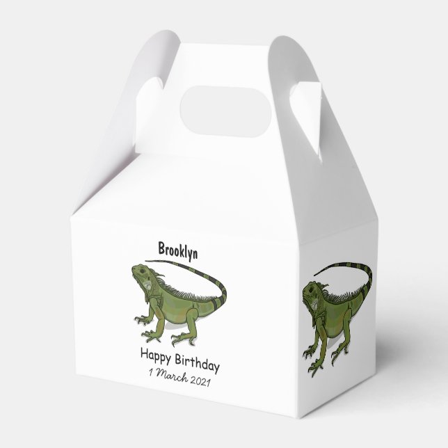 Caja Para Regalos Ilustracion personalizado de Iguana (Front Side)