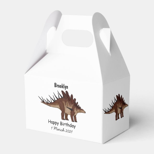 Caja Para Regalos Ilustracion personalizado de Kentrosaurus (Front Side)