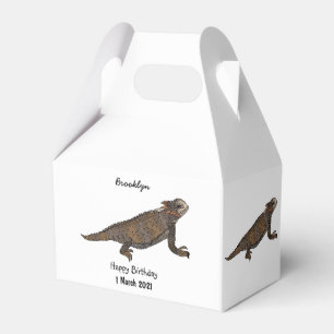 Caja Para Regalos Ilustracion personalizado de lagarto de cuerno de 
