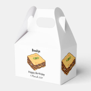 Caja Para Regalos Ilustracion personalizado de Lasagna