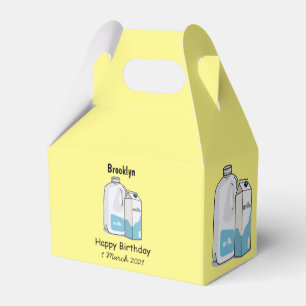 Caja Para Regalos Ilustracion personalizado de leche