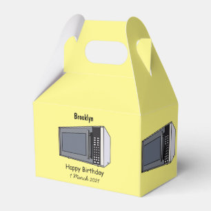 Caja Para Regalos Ilustracion personalizado de microondas